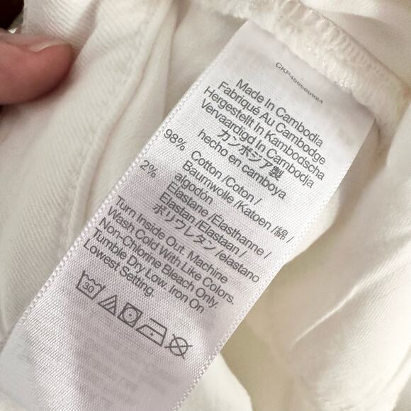 Madewell White The Perfect Vintage Wide Leg Crop Denim Jeans 14W Plus DM1626 - Picture 13 of 15